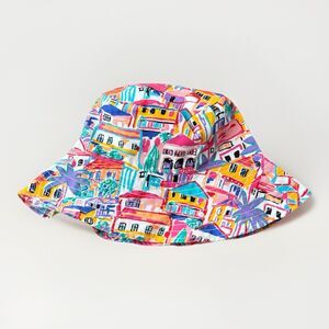 VTG Ken Done Art And Design Bucket Hat Deadstock Bright Colors NWT One Size
